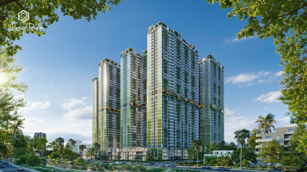Phối cảnh tổng thể các tòa tháp dự án La Pura