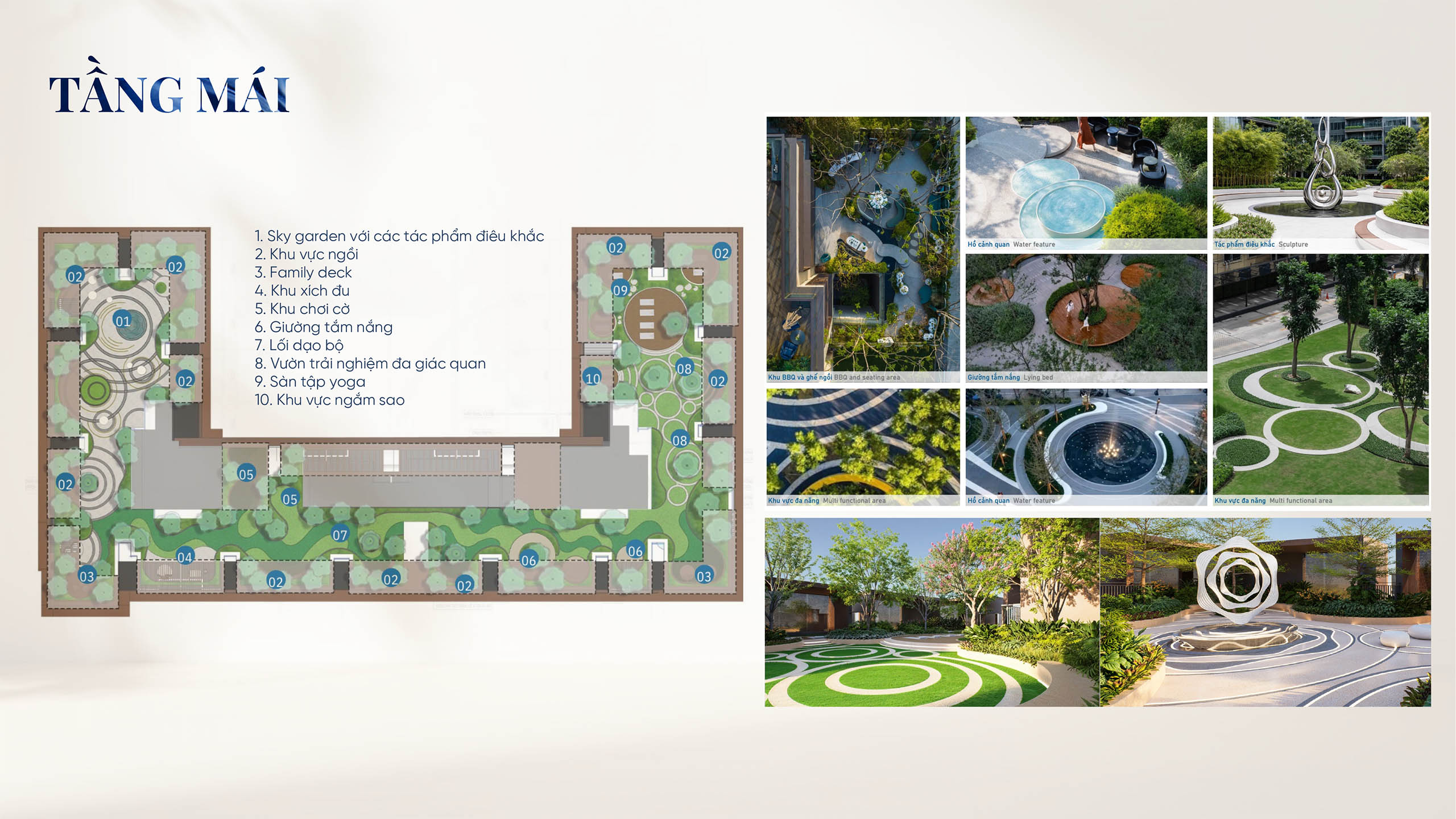 Phối cảnh tiện ích tầng mái dự án Monrei Saigon
